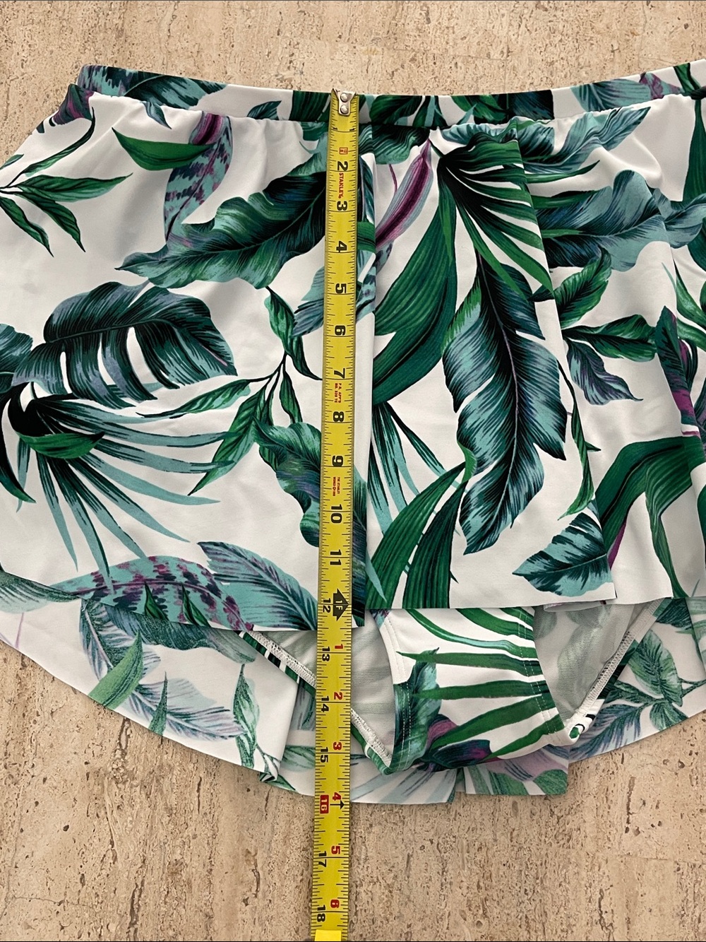 TORRID High-Rise High-Low Swim set Cropped Top & Skirt Brief Susie Tropical Zs 2 - Picture 15 of 16